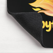 Basketball Boyfriend Fiery Heart Basketball Gesche Mousepad (Ecke)