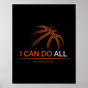 Basketball Boys Damen Männer Mädchen Geschenke Chr Poster