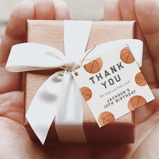 Basketball Boys Neuer Geburtstag Danke Geschenkanhänger