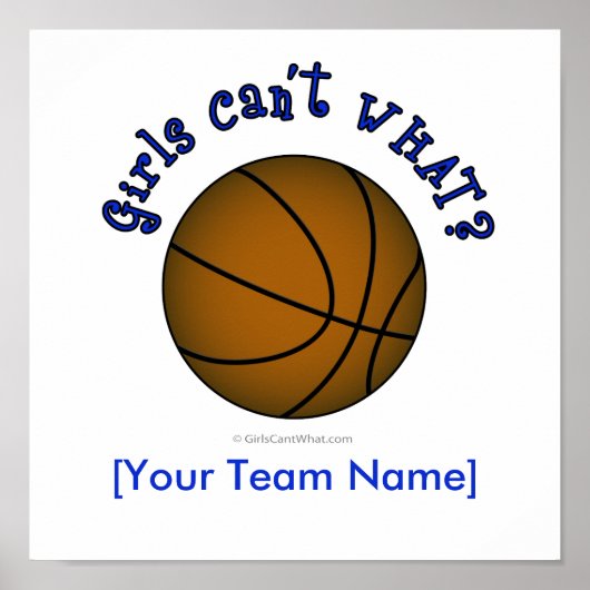 Basketball - braun/blau poster (Vorne)