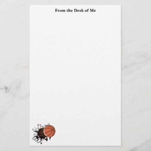 Basketball Breakout Stationery Briefpapier (Vorderseite)