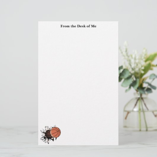 Basketball Breakout Stationery Briefpapier (Stehend Vorderseite)