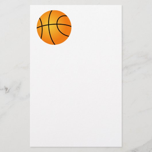 Basketball Briefpapier (Vorderseite)
