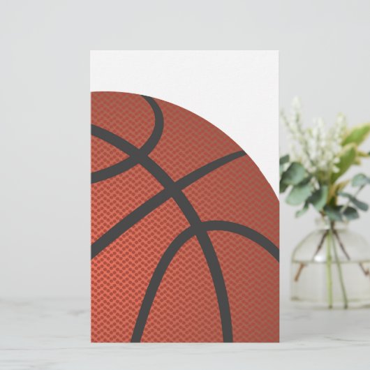 Basketball Briefpapier (Stehend Vorderseite)