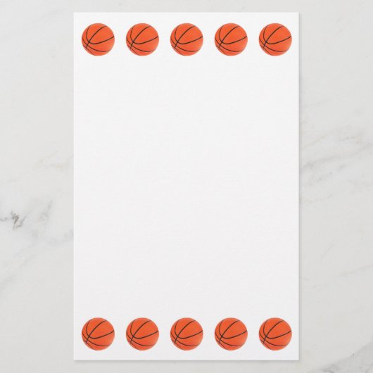 Basketball Briefpapier (Vorderseite)