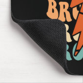 Basketball Brother Retro Groovy Blitzschlag Mousepad (Ecke)