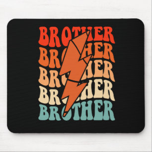 Basketball Brother Retro Groovy Blitzschlag Mousepad
