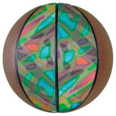 Basketball Buntes festes Glas (Vertikal)
