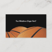 Basketball Business Cards Visitenkarte (Rückseite)