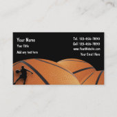 Basketball Business Cards Visitenkarte (Vorderseite)