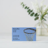 Basketball Business Cards Visitenkarte (Stehend Vorderseite)