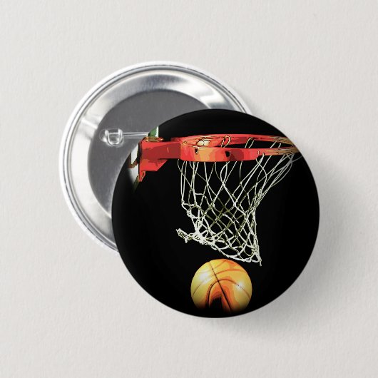 Basketball Button (Vorne & Hinten)