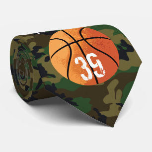 Basketball (Camouflage/Personalisierbar) Krawatte