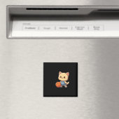 Basketball Cat Ba Magnet (In Situ (Geschirrspüler))