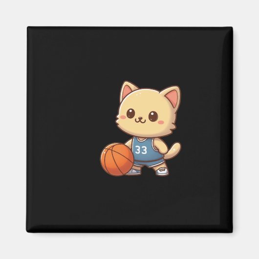 Basketball Cat Ba Magnet (Vorne)