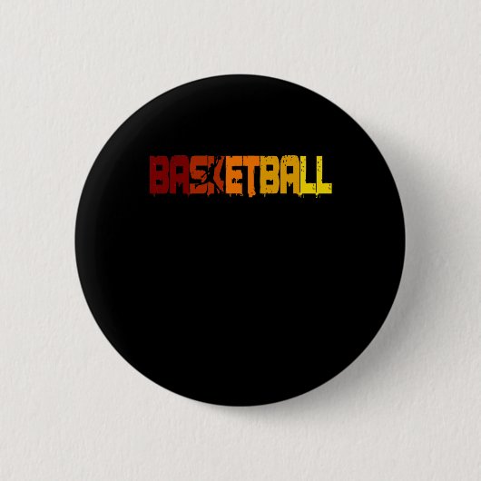 Basketball Champion Basketball Spieler Fans Retro  Button (Vorderseite)