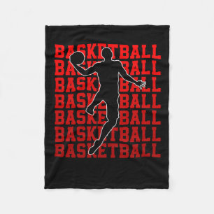 Basketball Champion Basketball Spieler Fans Retro Fleecedecke