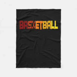 Basketball Champion Basketball Spieler Fans Retro Fleecedecke