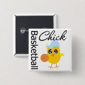 Basketball Chick Button (Vorne & Hinten)