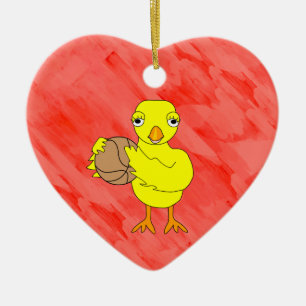 Basketball Chick Keramik Ornament