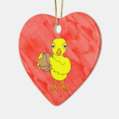 Basketball Chick Keramik Ornament (Links)