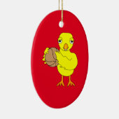 Basketball Chick Keramik Ornament (Rechts)