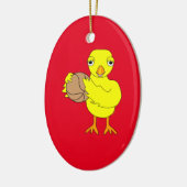 Basketball Chick Keramik Ornament (Links)