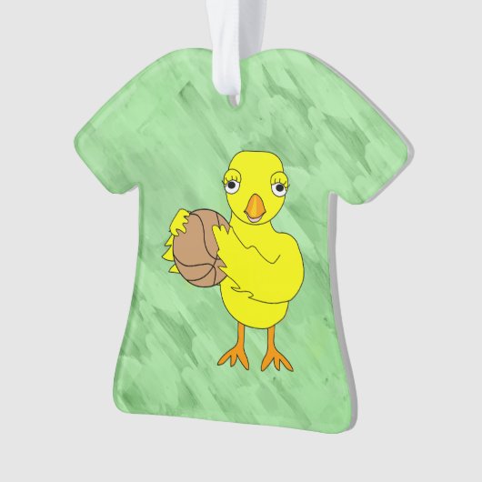 Basketball Chick Ornament (Vorderseite)