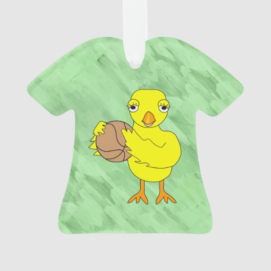 Basketball Chick Ornament (Rückseite)
