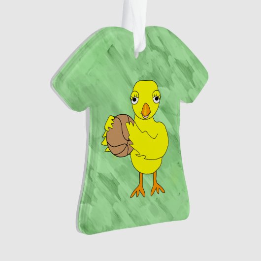 Basketball Chick Ornament (Vorderseite)