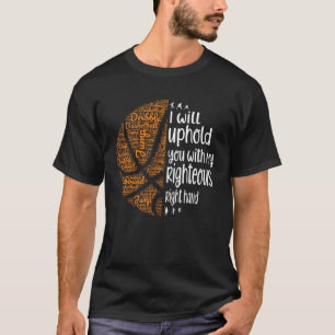 Basketball Christ Ich werde dich rechte Hand unter T-Shirt