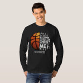 Basketball Christian Saying Motivational Words Ins T-Shirt (Vorne ganz)