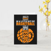 Basketball Christlich Cross Karte (Gelbe Blume)