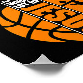 Basketball Christlich Cross Poster (Ecke)