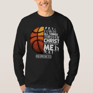 Basketball Christliche Sprüche Motivierende Worte T-Shirt