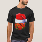 Basketball Christmas Boy Apparel, Funny Santa Srt T-Shirt (Vorderseite)