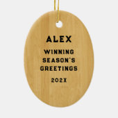 Basketball Christmas Collectif Keramikornament (Hinten)