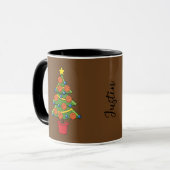 Basketball Christmas Tree Tasse (Vorderseite Links)