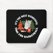 Basketball Christmas Trees Graphic - Basketball Pl Mousepad (Mit Mouse)