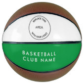 Basketball Club Name Logo Grün weiß oder Farbe