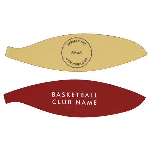 Basketball Club Name Logo Maroon Gold oder Farbe (Panele)