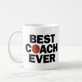 Basketball-Coach Bester Coach je Spaß Team Geschen Kaffeetasse (Links)