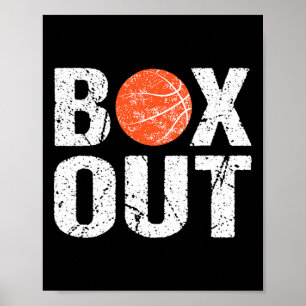 Basketball Coach Box Out Sprichwort Neuheit Gesche Poster