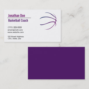 Basketball Coach Business Card Visitenkarte