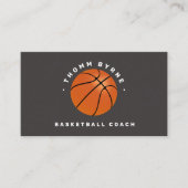 Basketball Coach Business Card Visitenkarte (Vorderseite)