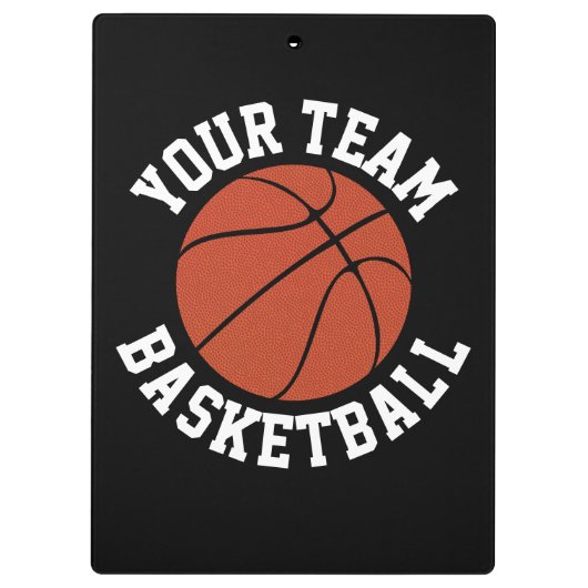 Basketball-Coach Custom Team Name Sport Klemmbrett (Rückseite)