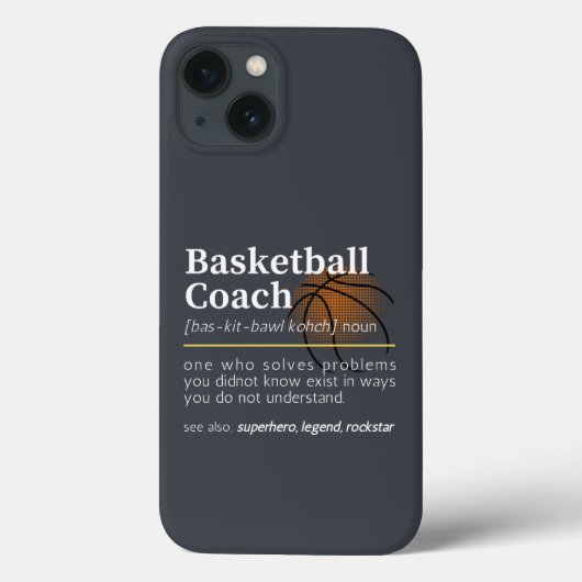 Basketball-Coach - Definition Case-Mate iPhone Hülle (Rückseite)