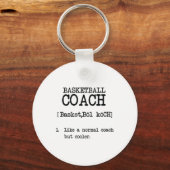 Basketball-Coach - Definition Funny Sports Zitat Schlüsselanhänger (Vorderseite)