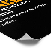 Basketball-Coach Definition Geschenk Spaß Basketba Poster (Ecke)