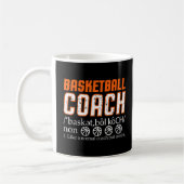 Basketball Coach Dictionary Sport Men Women Kids Kaffeetasse (Links)